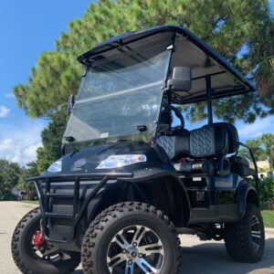 2023 BLACK ELITE 4 PASSENGER LIFTED LSV STREET LEGAL GOLF CART FAST AC MOTOR