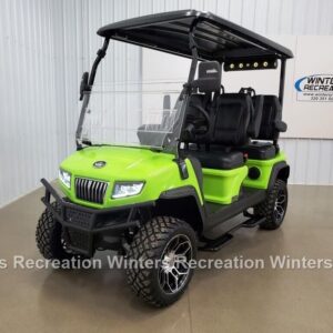 2023 Evolution D5 Maverick Lifted Lithium Ion 4 Pass Golf Cart, Lime Green