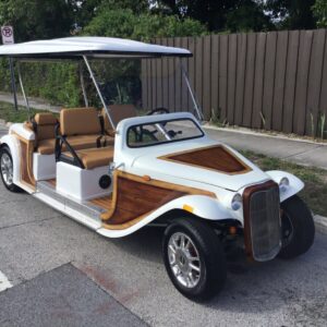 2023 Woody California Roadster LSV Golf Cart 6 Passenger Seat STREET LEGAL LIMO