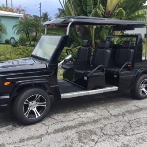 NEW 2023 BLACK e wagon golf cart 6 passenger LSV fast AC motor STREET LEGAL LIMO