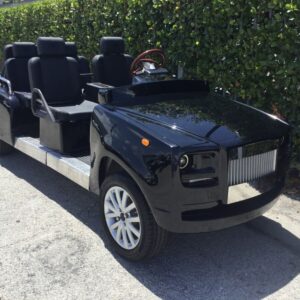 NEW 2023 BLACK EV CALIBER golf cart 6 seat LSV fast AC motor STREET LEGAL LIMO